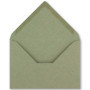 FarbenFroh® Lot de mini enveloppes à rabat en dentelle DIN C7 Lot de 50 230 - Vert.