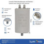 Lumonic Condensateur de démarrage avec Prise De Courant 6,3x0,8mm I 35µF 450V I 45x75mm I 35uF I Condensateur de moteur avec boî