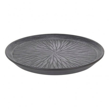Assiette plate Stoneware Lotus Porcelaine Noir (ø 23 x 2,5 cm) 20,99 €