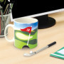 Winkee - Tasse de golf | Mug de golf avec chaussons et ballon | Tasse à café avec fonction de jeu | Tasse à café golf: Le cadeau