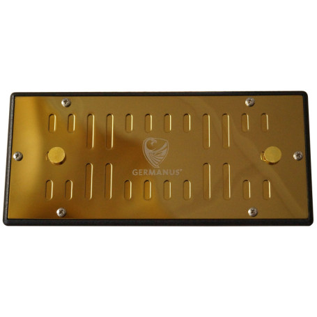 GERMANUS Humidor Humidificateur à cristaux avec cassette Doré XL II