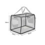 lionto Caisse de Transport Pliable pour Chien & Chat, 50x34x36 cm, Tissu Oxford Robuste + poignées & Couverture, pour Animaux Ju
