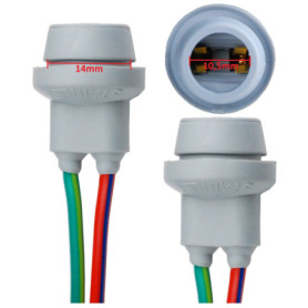 Lot de 2 W5W T10 194 W3W Support de Douille Ampoule caoutchouc Connecteur T10 W5W WY5W Adaptateur Prise Phare Lampe feux clignot