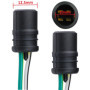 Lot de 2 W5W T10 194 W3W Support de Douille Ampoule caoutchouc Connecteur T10 W5W WY5W Adaptateur Prise Phare Lampe feux clignot