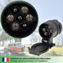 fouraces Adaptateur de remorque de 13 Broches vers 7 Broches - Noir - pour Voiture, remorque, attelage, Caravane