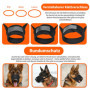 AMATHINGS Muselière pour chien, en nylon, taille L, empêche les morsures, la mastication et les aboiements et permet de haleter 