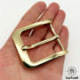 Cartvelli Boucle de ceinture pour ceinture de 40 mm - Or brillant, Doré brillant, 40mm