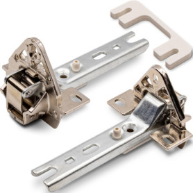 Lot de charnières de porte compatibles avec réfrigérateur/Remplacement pour 268698/00268698 Charnières pour réfrigérateur et con