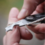 WUNDERKEY Multitool 3-en-1 - Outil de poche multifonctionnel avec ouvreur de colis, décapsuleur & coupe-corde - Add-On organisat