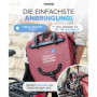 Büchel Lot de 2 sacoches de vélo pour porte-bagages, 25,4 l, 100 % étanches, avec poignée de transport et bandoulière, sacoche d