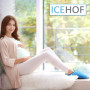 ICEHOF Chaussettes rafraîchissantes (1 paire) Tissu doux - Premium Edition avec gel de qualité supérieure - thérapie par le froi
