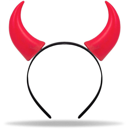 Hatstar Serre-tête cornes de diable rouge | Oreilles de diable de vampire pour costume de fête | Bijou de tête pour homme et fem