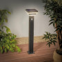 Esotec LUCCA 86 Lampadaire solaire PIR pour extérieur - Avec détecteur de mouvement - Éclairage de jardin - En acier inoxydable 