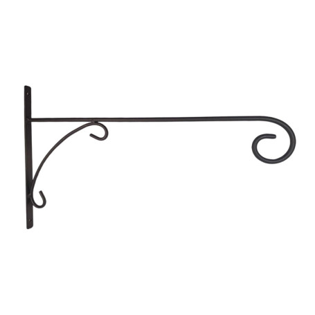 Bras mural en fer, support mural pour étoiles extérieures, éclairage extérieur, poinsettia, noir revêtu par pulvérisation, taill