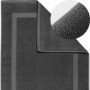 herzbach home - Tapis de Bain 100% Coton | 50 x 80 cm Lot de 2 | Tapis de Douche | Absorbant | Anthracite