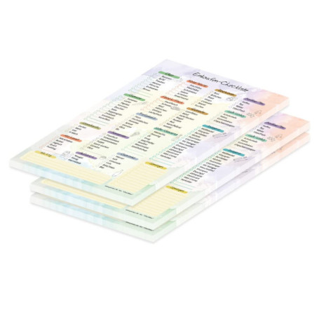 PRICARO Lot de 3 listes de courses - Format A5