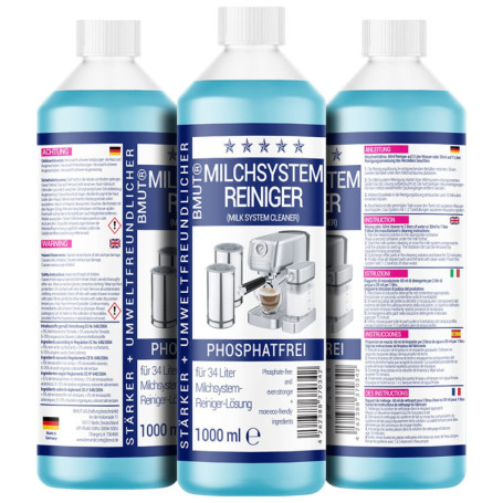 1000 ml de nettoyant concentré pour système de lait pour machine à café, mousseur à lait, nettoyant à mousse de lait, nettoyant 