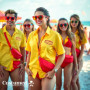 Ensemble de Lifeguard 5 en 1 – Costume de sauveteur avec bouée, bouée de sauvetage et accessoires pour carnaval et carnaval, ins