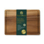 Woolf & Woods Planche à découper en bois extra épaisse - Produit naturel pur en acacia - Durable - Non traité - Planche de cuisi