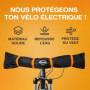 WHEELOO Housse de guidon Ebike Protection de transport I imperméable & robuste I Couverture de vélo pour porte-bagages arrière I