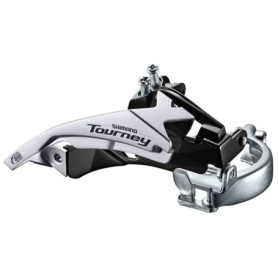 SHIMANO Dérailleur Avant Tourney FD-TY500 6/7 Vitesses Top Swing 34,9 M. M&S Adapt T-SW, Dual-P. CS 63-66, 42 Z. Référence de l'
