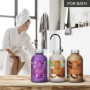 Sel de Bain Set Lavande & Coco & Bois de Santal 3х600g - Huile de Lavande Essentielle - Huile de Noix de Coco - Huile Essentiell
