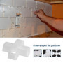 OTOTEC 100x Entretoises de Tuile en Forme de Croix 10mm Joints Structure Creuse en Plastique pour Bricolage Carrelage Mural Dall