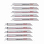 OTOTEC 10pcs R825BF Lames de Scie Sabre Alternative Bimétallique 14TPI 200mm Pas de 1.8mm S1025BF Robuste pour Tuyaux Minces en 