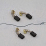 OTOTEC 2 Paires Balais de Charbon Moteur 7mmx11mmx17mm/18.5mm Compatible avec Hitachi 999033 999043 981612Z 999073 DeWalt 514003