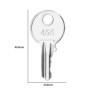 10pcs Clés de Démarrage d'allumage 455 Clés de Remplacement Compatible avec Élévateurs à Fourche Interrupteurs Électriques Acces