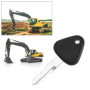 10pcs Clés de contacteur d'allumage 777 Remplacement Compatible avec Volvo Compatible avec Samsung Construction Machines Clés 7x