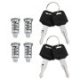 OTOTEC 4 Pièces Barres de Toit Coffre de Toit Serrures de Sécurité Serrure de Chargement de Toit pour Porte-vélos Barres de Toit
