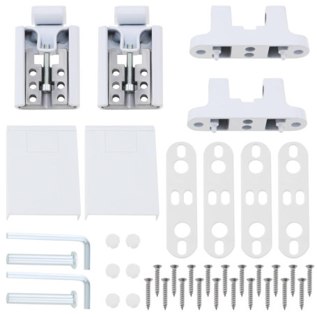 EMSea 2 ensembles Charnière pour drapeau de porte Charnière de porte robuste Charnière gauche-droite pour portes françaises en P