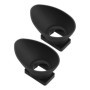 YINETTECH Lot de 2 oculaires de Rechange EF 18 mm pour viseur d'appareil Photo Canon 550D 300D 350D 400D 60d 600D 500D 450D 1000