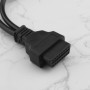 YINETTECH Câble Adaptateur OBDII 6 Broches 9 Broches J1708 J1939 pour Camion Lourd OBDII Y Splitter Scanner Câble Automobile OBD