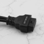 YINETTECH Câble Adaptateur OBDII 6 Broches 9 Broches J1708 J1939 pour Camion Lourd OBDII Y Splitter Scanner Câble Automobile OBD