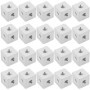 YINETTECH Lot de 20 Connecteurs Cubiques M3 en Aluminium Bloc de Fixation Carré Hexagonal pour Feuille Acrylique Fixe Matériel d