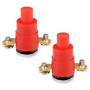 YINETTECH Lot de 2 interrupteurs thermiques à réinitialisation automatique 56 °C 250 V 16 A pour remplacement de disjoncteurs de