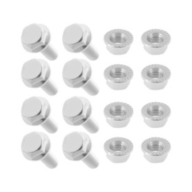 YINETTECH 8 pièces Kit de vis et boulons à bride pour collecteur d'échappement pour le réglage des fixations M10 x 1,5