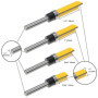 VGOL 4pcs Affleurant Garniture Routeur Bit Affleurant Garniture Modèle Routeur Bit ensemble Bois Top Roulement Fraise Outil pour
