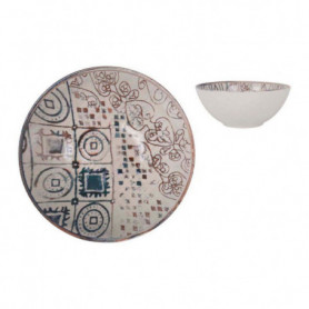 Bol La Mediterránea Grecia Porcelaine Bleu Marron Brille (ø 16 x 7 cm) 15,99 €