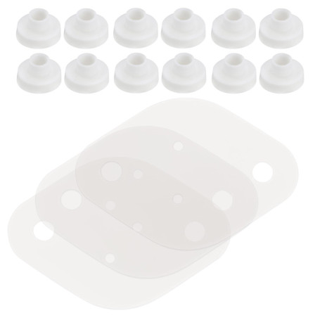 VGOL Lot de 20 granulés isolants thermiques pour rondelle de mica 44,5 x 31,5 mm pour transistors/régulateurs de tension de styl