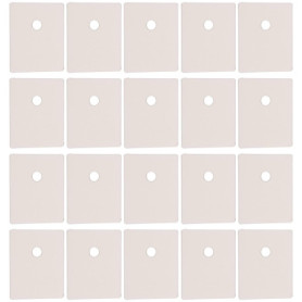 VGOL Lot de 100 joints d'isolation en mica pour diode de transistor TO247/TO3P/TO218, 20 x 25 x 0,12 mm