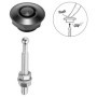 Tagtight Lot de 6 Aluminium Vehicle Hood Pins-Quick Release Lock Loquet Bumper, License Plate Lock Clip, Push Button Bonnet
