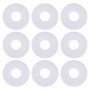 eMagTech 50pcs Joints Toriques en PTFE Blanc pour Bobine de 6mm pour Arbre Bobine de 6mm pour Moulinet à Frein Avant Compatible 