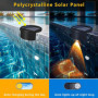 Htuygyjaw Paquet de 4 Lumières de Bord de Piscine à Énergie Solaire pour Piscines Creusées, Décorations de Piscine sans Imperméa