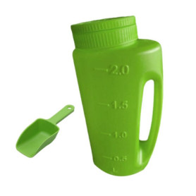 Comphic Épandeur de Graines de Gazon, Agitateur Portatif pour Graines de Gazon, Sel de Fonte de Glace, Calcium, Dégivreur, Épand