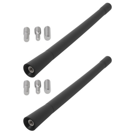 ECSiNG 2 Pièces Antenne Courte pour Moto 7" avec Vis d'adaptation Compatible avec Har-Ley Davidson 1989-2022