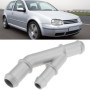 ECSiNG Tuyau de refroidissement à bride en Y en aluminium 1J0121087E compatible avec VW MK4 1.8T 2000-2005 compatible avec Audi 