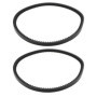 ECSiNG 2 Courroies d'entraînement 637 X 10 Mm Compatible avec Kynast Scarificateur 35-V-401 35-V-402 35-V-403 100000047